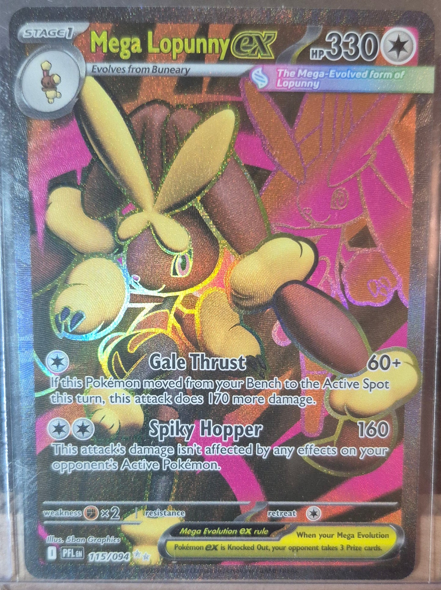 Phantasmal Flames #115 - Mega Lopunny EX