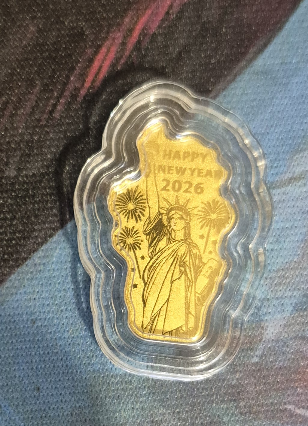 1/1000 Oz. 250 Year Liberty .999 Gold Encapsulated