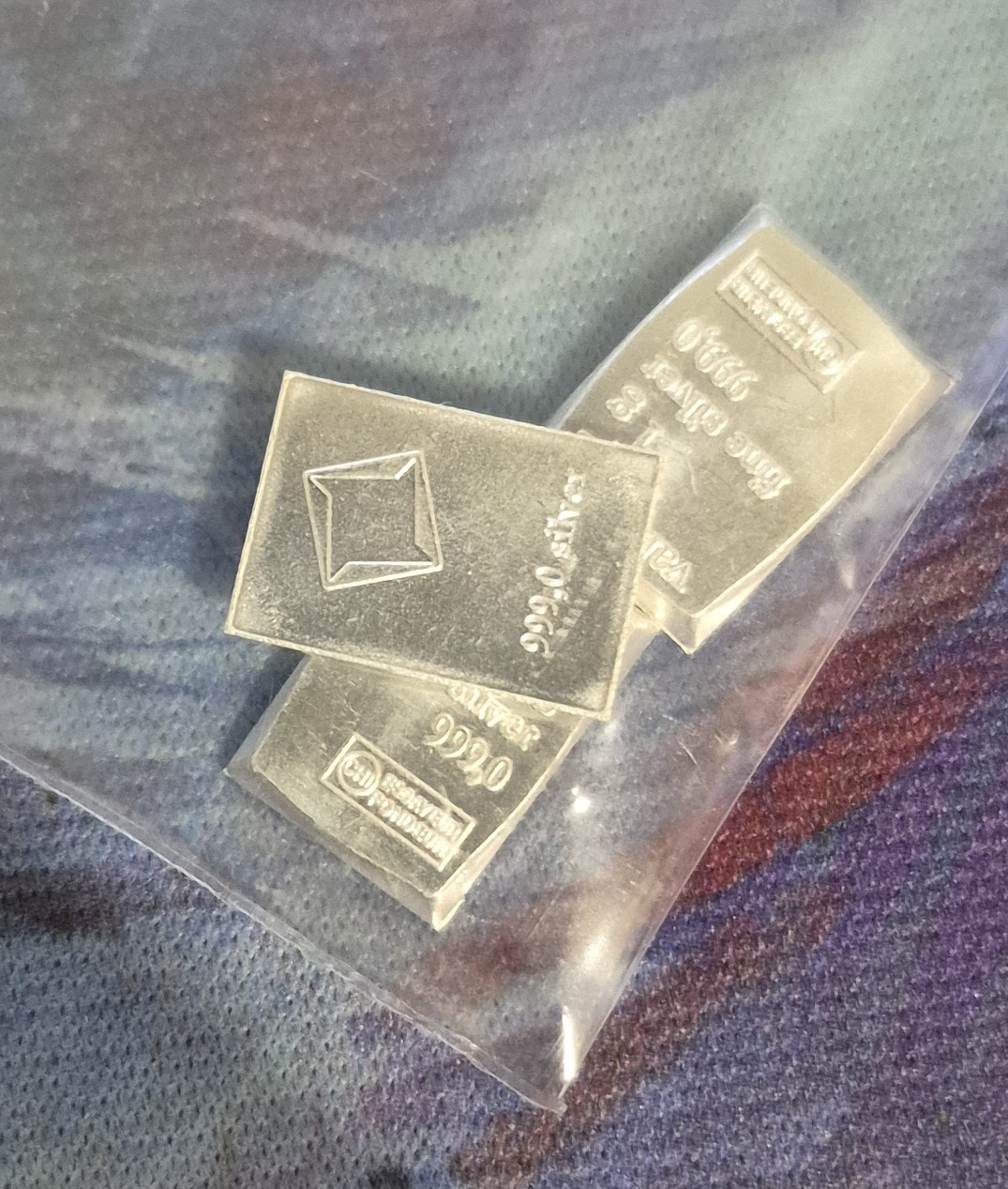 1 Gram .999 Silver Valcambi Bar