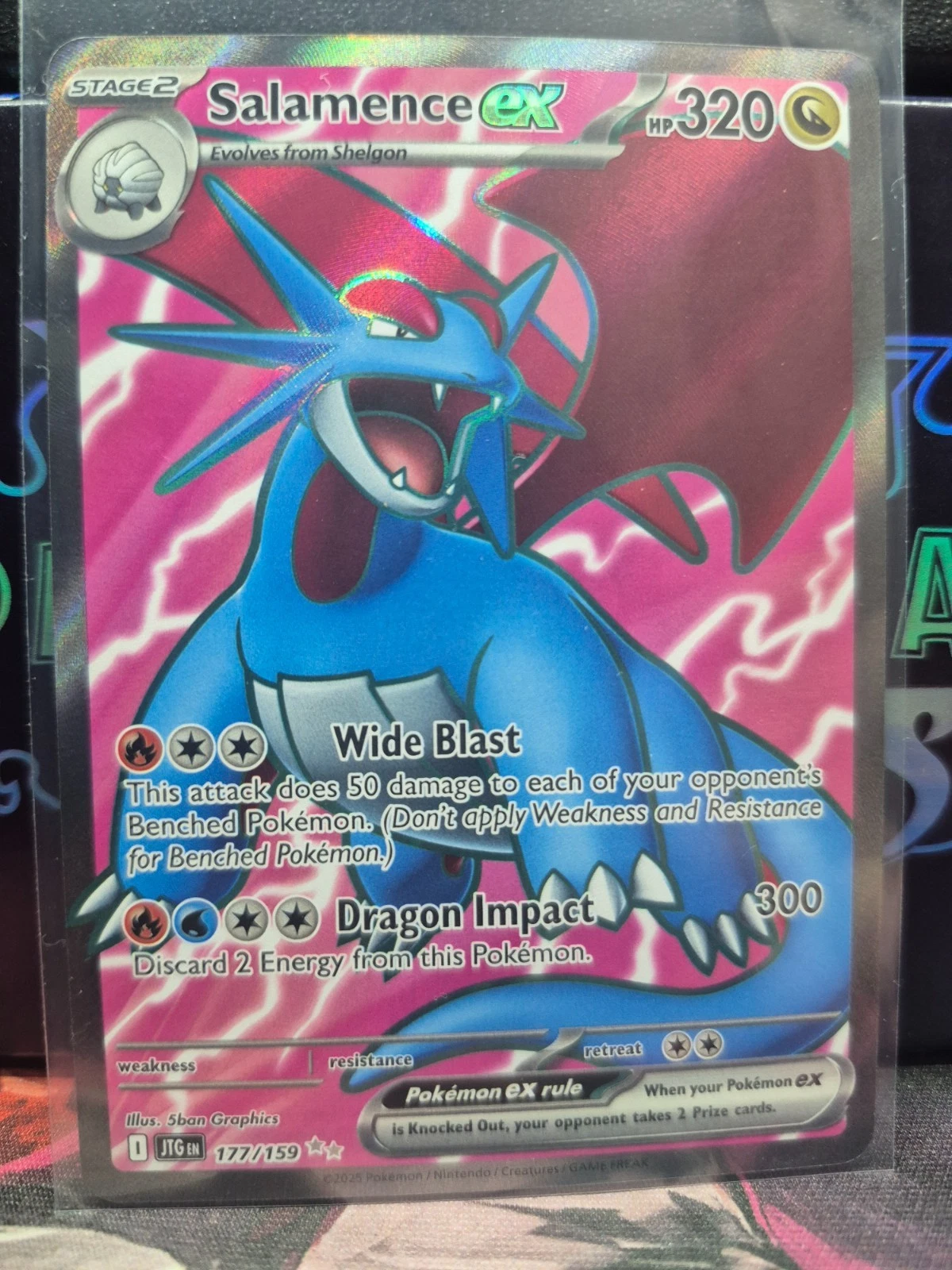 Salamence ex 177/159 Ultra Rare Journey Together NM