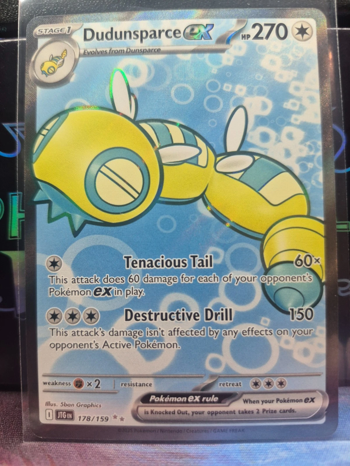 Dudunsparce ex 178/159 Ultra Rare Journey Together NM