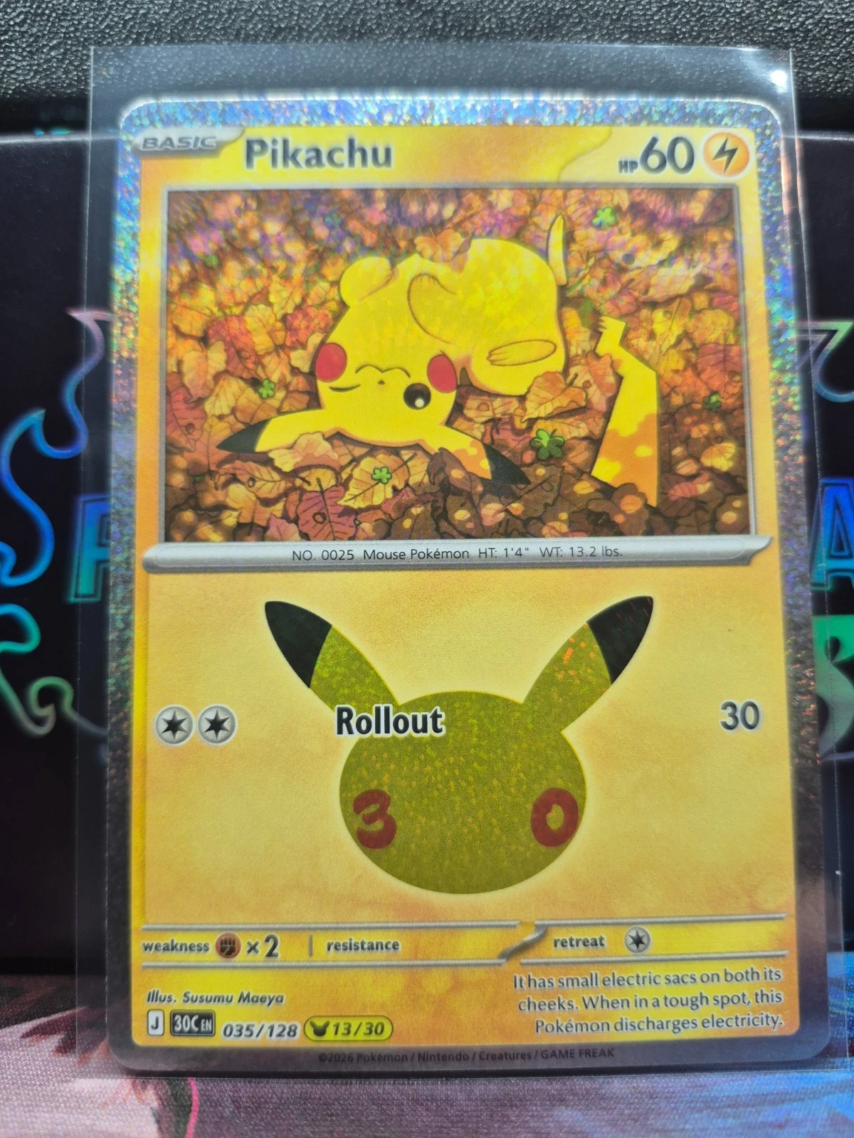 Pikachu 035/128 Pikachu Rare 30th Celebration NM