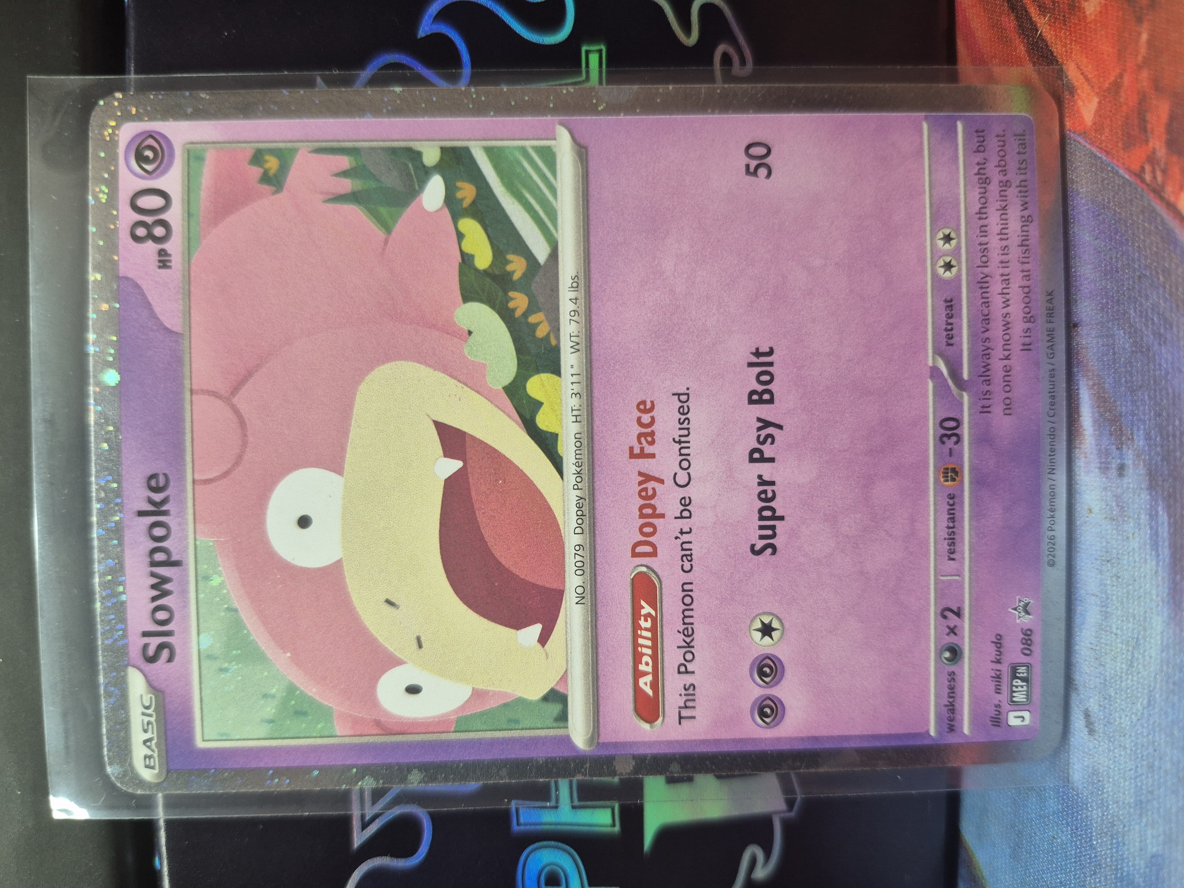 Slowpoke 086 (Cosmos) Mega Evolution Promo NM
