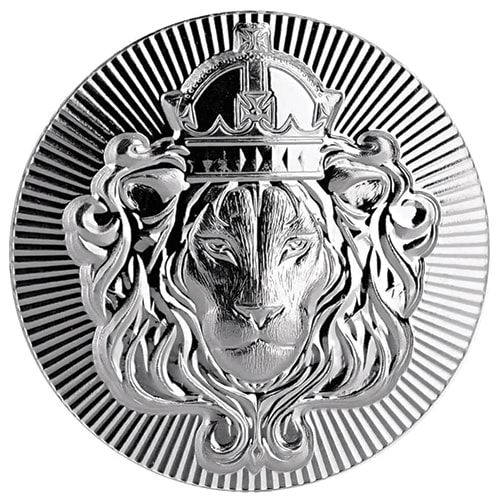 2 oz Scottsdale Mint Silver Lion Stacker Round