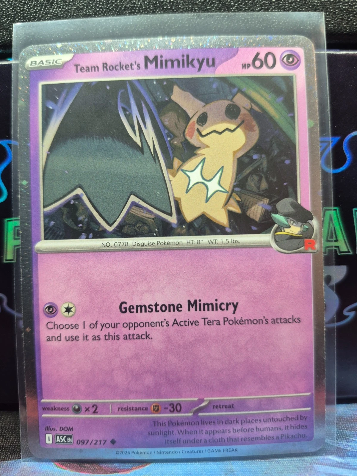Mimikyu 097/217 Cosmos Holo Ascended Heroes NM
